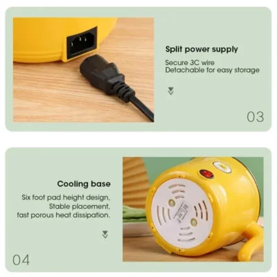 1.8L Non-stick Electric Hot Pot - Multifunctional Kitchen Appliance for Easy Cleaning Safe Cooking for Students 1-2 People Dorm