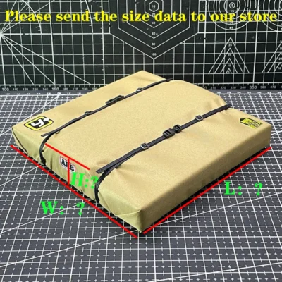 Simulated Roof Tent Bag Decorative Off-road Accessorie for 1/10 RC Crawler Car TRX4 Defender AXIAL SCX10 RC4WD D90 MK07 Tank 300