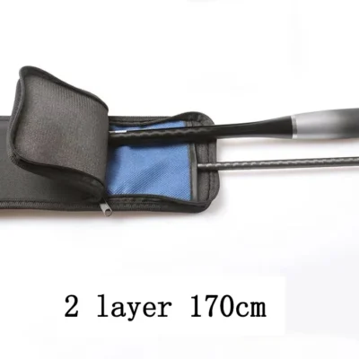 80/90/100/110/120/130/150/170cm 2 Layer Fishing Rod Case Carrier Soft Folding Storage Bag Spinning / Casting Rod Cover A625