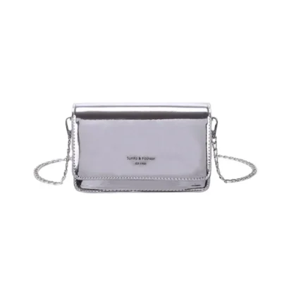 Square Women Shoulder Bag 2023 New Fashion Silver Bolso Mujer Chain Crossbody Bag Female Y2k Daily Shopping Sac A Main