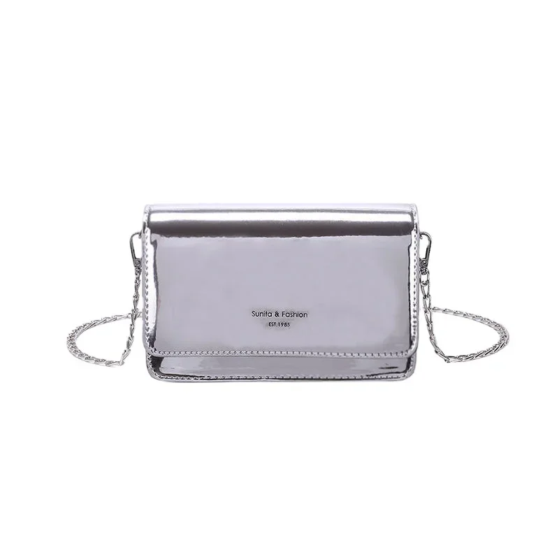 Square Women Shoulder Bag 2023 New Fashion Silver Bolso Mujer Chain Crossbody Bag Female Y2k Daily Shopping Sac A Main