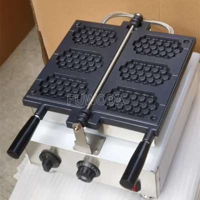 Commercial Kitchen Honeycomb Waffle Iron 3 Waffles On A Stick Waffle Maker Machine 110V 220V