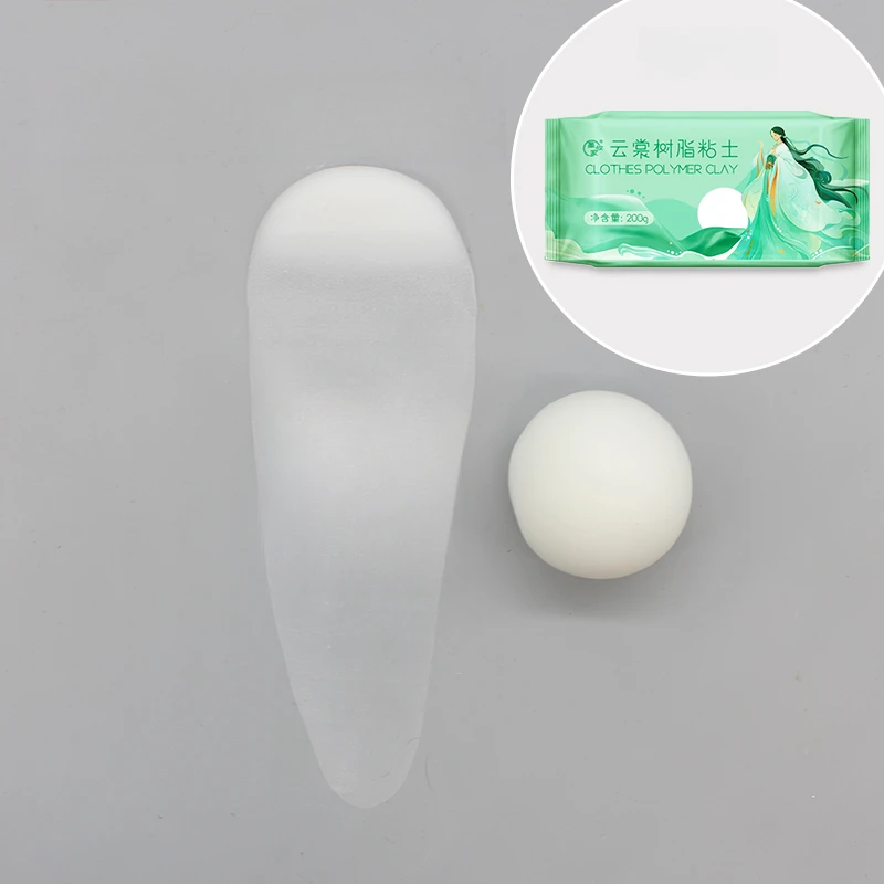 200g/ Bag Novice Large Package Transparent Bendable Resin Clay DIY Cartoon Doll Animation Character Costume Making Resin Clay
