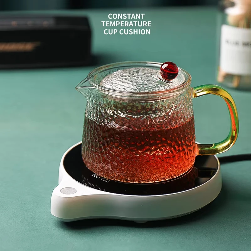 110V/220V Cup Heater Mug Warmer 5 Gear Temperature Cup 100°C Hot Tea Makers Warmer Coaster  Heaters Coffee Milk Tea Heating Pad
