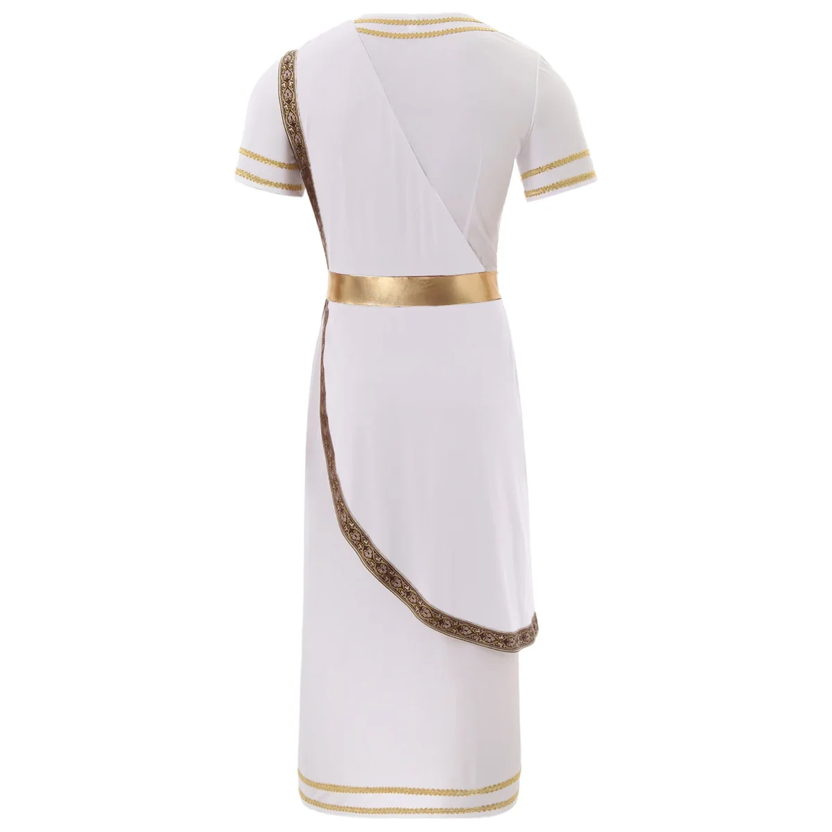 Halloween Men Ancient Greek Roman Toga Adults Retro Gold Cosplay Costume Long Robe Carnival Theme Party Fancy Dress Outfits