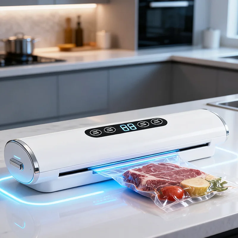 Professional Vacuum Kitchen Sealing Machine Sealer for Food Vacuumor for Products  Cuisine Packaging Plastic Bag Sealant