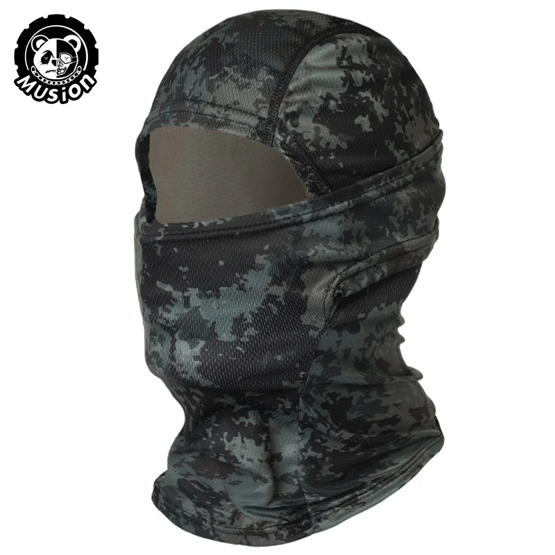 Musion Motorcycle Balaclava Sun Protection Full Face Mask Breathable Mesh Airsoft Mask Balaclava Bicycle Cycling Head Cover Unde