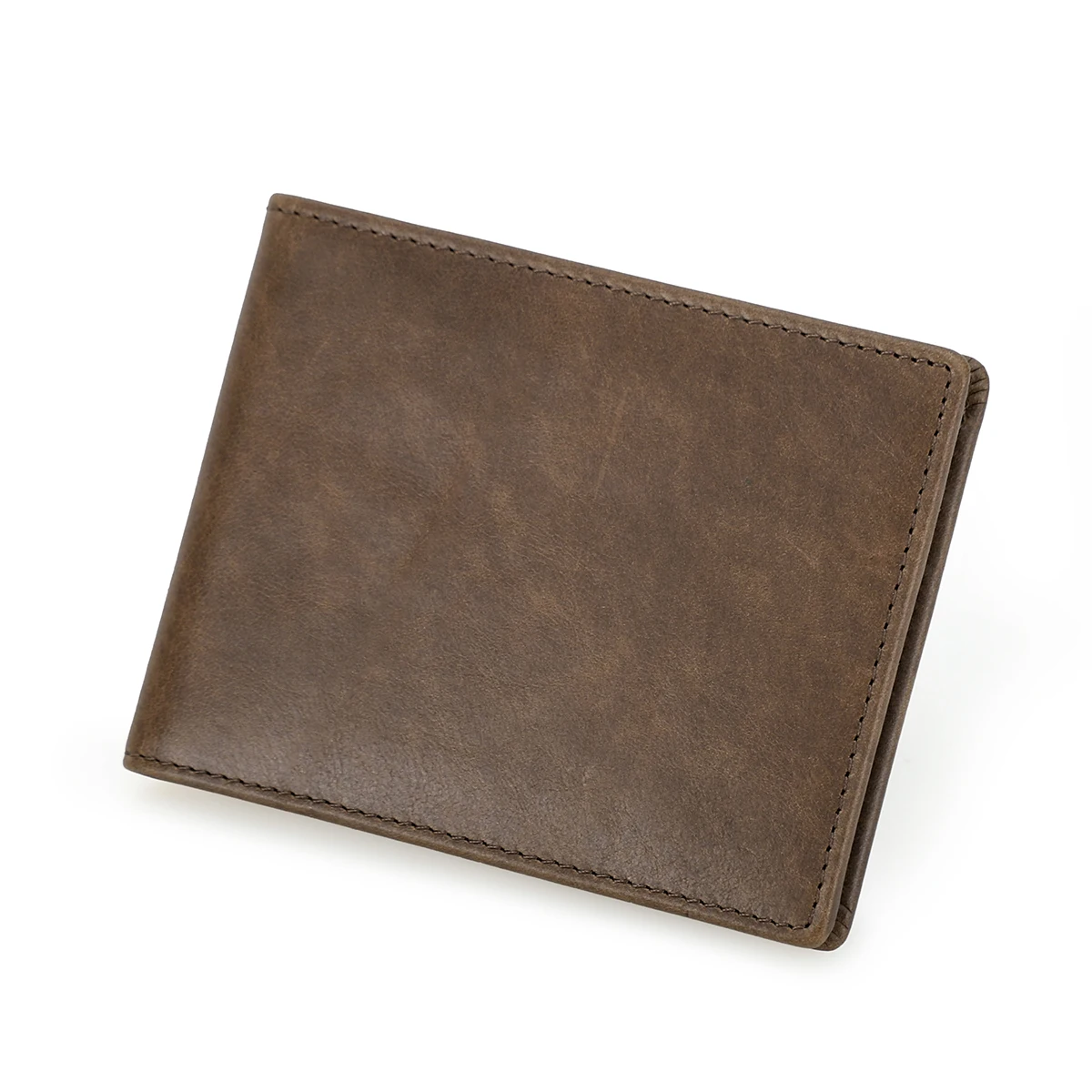 Genuine Leather Small Wallet for Men Casual Card Holder Slim Wallets Bifold Design Male Purse Luxury Money Bag Mini Wallet Thin