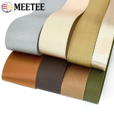 10Meter 20-50mm Nylon Ribbon Band Herringbone Pattern Webbing Tape Belt Backpack Strap DIY Bag Binding Fabric Sewing Accessories