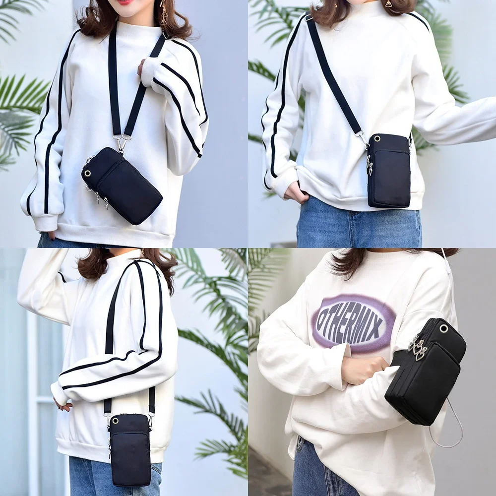 Universal Mobile Phone Bag Iphone 13 Huawei Shoulder Cross-body Package Women Sport Pouch Unisex Arm Wrist Bags Butterfly Print