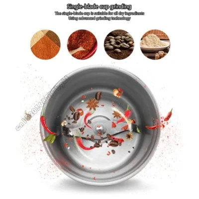 220V Electric Coffee Flavor Grinder Chamber heavy type Motor Plastic rustless steel Design Overheat 4XFB