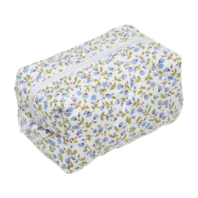 New Bow Cosmetic Bag Pink Flower Makeup Organizer Skincare Perfect Gift Washing Bag For Travel Cosmetics Storage Bag