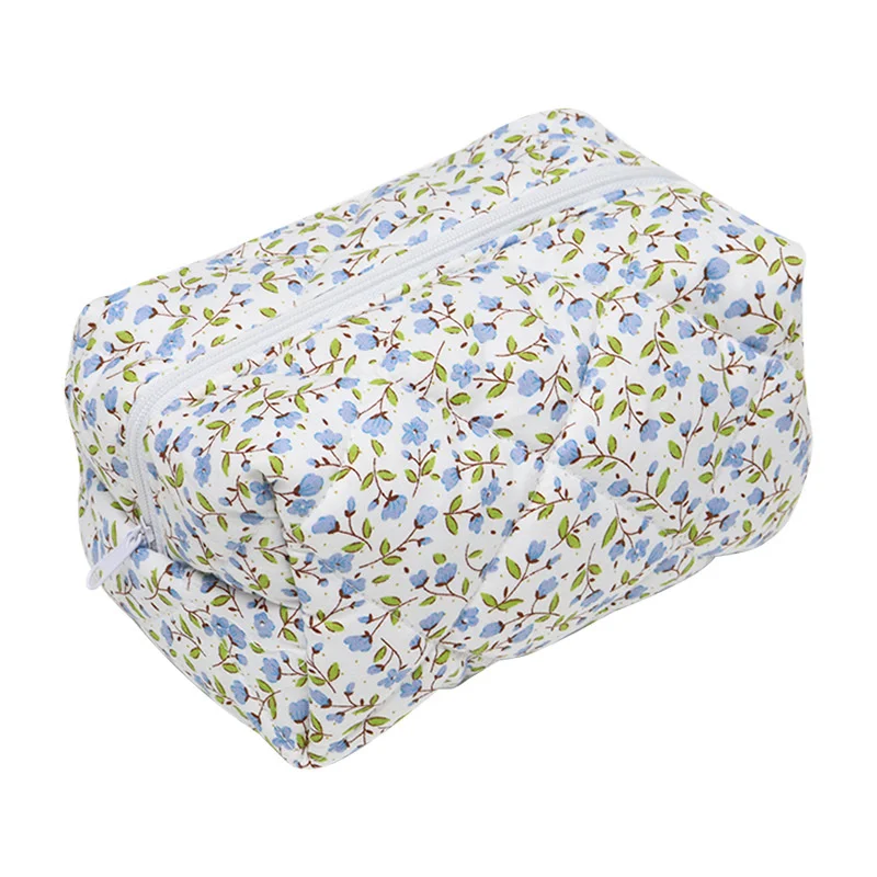 New Bow Cosmetic Bag Pink Flower Makeup Organizer Skincare Perfect Gift Washing Bag For Travel Cosmetics Storage Bag