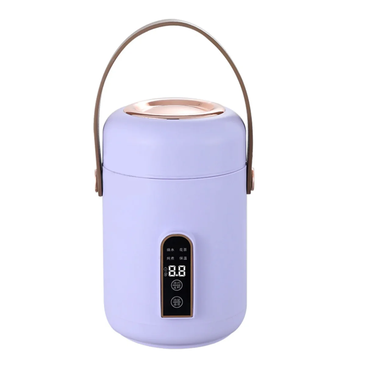 Electric Stewpot Mini Rice Cooker Efficient Heating Insulated Portable Multifunction Soup Porridge Stewpot for Home  Dorm