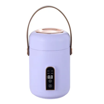 Electric Stewpot Mini Rice Cooker Efficient Heating Insulated Portable Multifunction Soup Porridge Stewpot for Home  Dorm