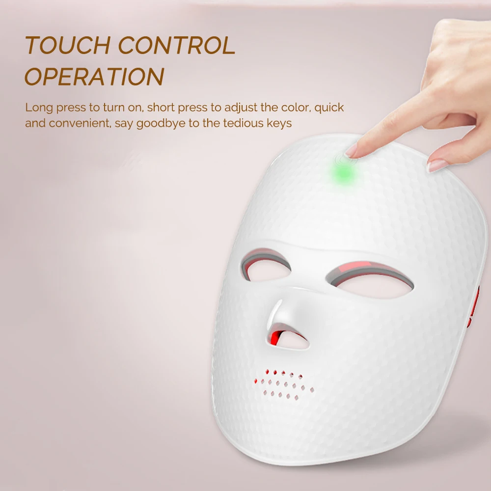 7 Colors LED Mask Photon Face Mask Skin Rejuvenation Repair Skin Facial Beatuy SPA Mask Wrinkle Remover Skin Care Wireless Use
