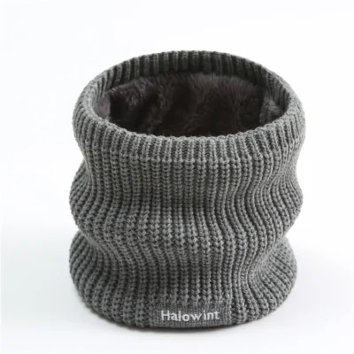 Fashion Unisex Cashmere Plush Warm Winter Ring Scarf Women Men Knitted Full Face Mask Snood Neck Scarves Bufanda Thick Muffler