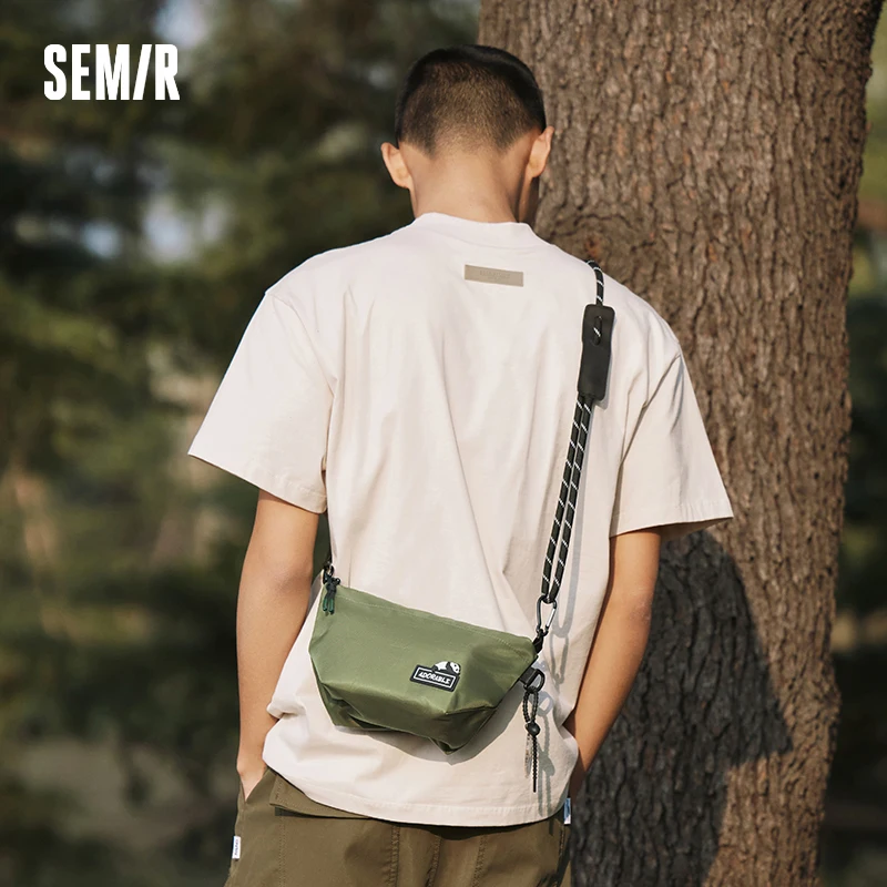 Semir Dumpling Bag Men Trendy and Cool Workwear Style Crossbody Bag 2024 New Version Outdoor Sports Couple's Backpack