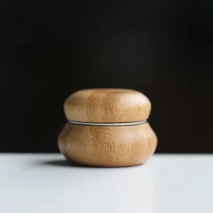 1Pc Mini Bamboo Cosmetic Container Cream Bottle Lip Balm Makeup Skincare Container Refillable Lotion Jar Empty Cosmetic Box