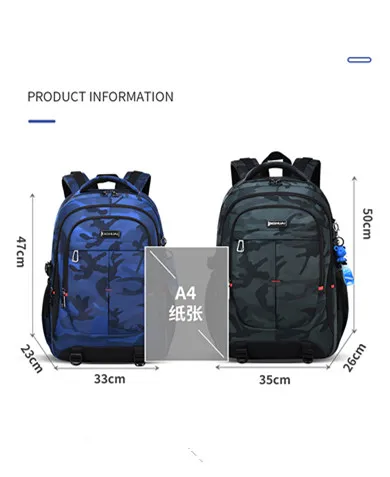 2025 new camouflage Outdoor travel backpack for men 2 size Rucksack for male High capacity school bag for college student Boys