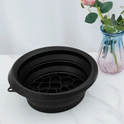 Foldable Face Ice Bath Bowl Facials Plunge Washbasin Silicone Portable Travel Home Skincare Ice Facials Bath