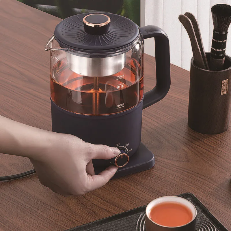 1.2L Pu'er Black Tea Glass Teapot Automatic Insulation Steam Teapot Household Electric Kettle Multifunctional Health Pot 220V