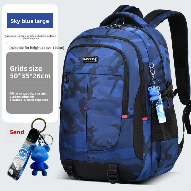 2025 new camouflage Outdoor travel backpack for men 2 size Rucksack for male High capacity school bag for college student Boys