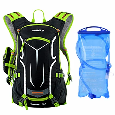 18L Cycling Backpack MTB Bicycle Bag with Rain Cover Breathable Riding Camping Hydration Bike Backpack Hiking Reflective Bags