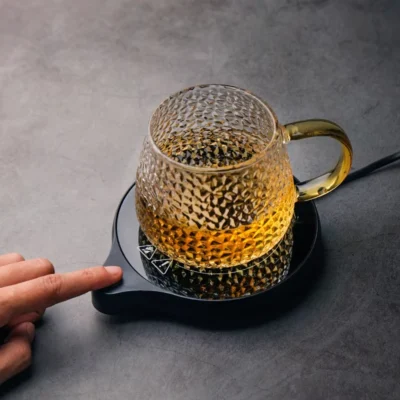 110V/220V Cup Heater Mug Warmer 5 Gear Temperature Cup 100°C Hot Tea Makers Warmer Coaster  Heaters Coffee Milk Tea Heating Pad