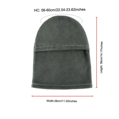 1pc Unisex's Balaclava Hat with Ear Warmer Solid Color Knitting Beanie Hat Breathable Face Mask For Outdoor Sports