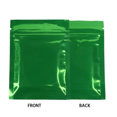 Flat  Aluminum Foil Mylar Ziplock Pouches Various Size Glossy Bag, 100pcs Heat Sealing Zipper Organizer Storage Bags