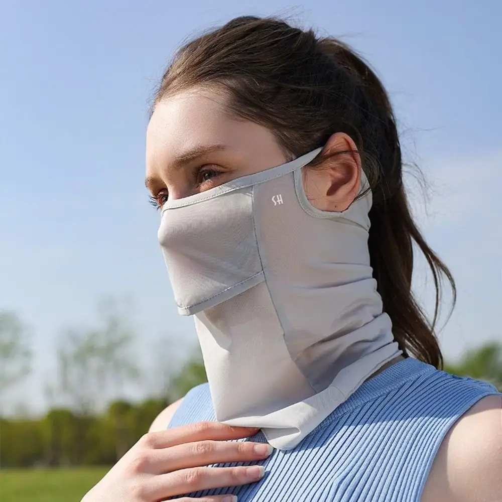Outdoor Sunscreen Face Mask Golf Sun Proof Ice Silk Bib Men Women Fishing Riding UV Protect Neckline Mask Summer Sun Proof Mask