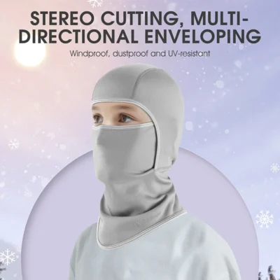 WEST BIKING Winter Children Ski Face Mask Cycling Balaclava Windproof Fleece Neck Warmer Scarf Helmet Liner Thermal Sports Gear