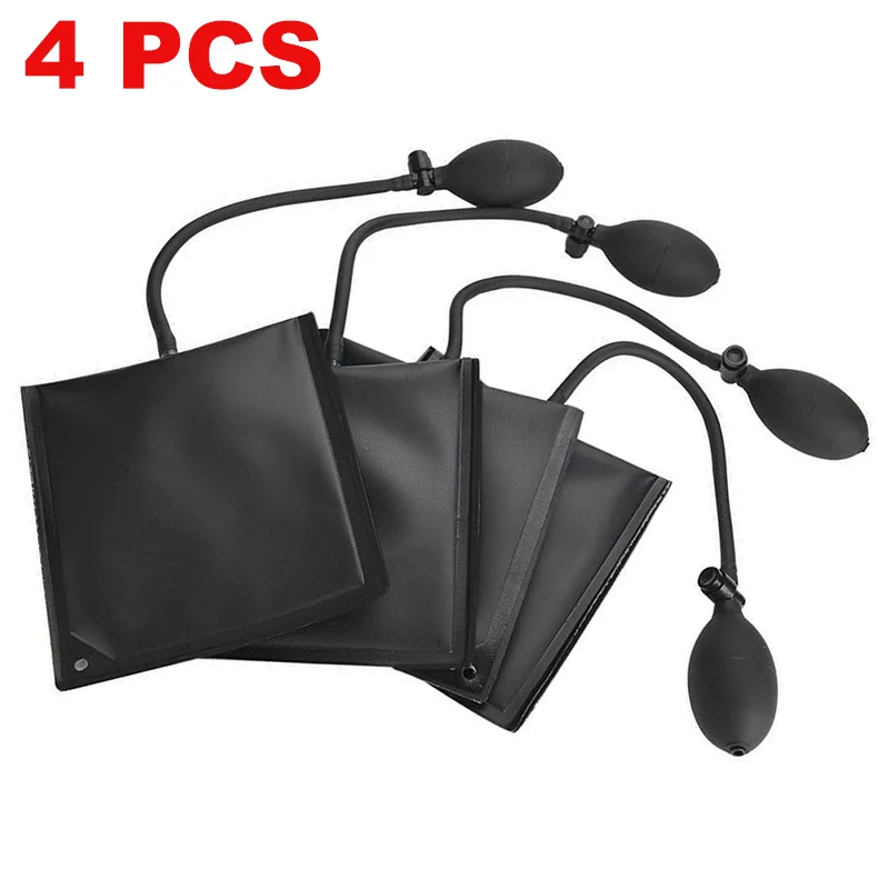 1/2/4PCS Air Pump Bag Car Door Inflatable Shims Multifunctional Air Wedge Airbag Pump for Door Window Installation Repair Tool