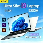 LENO 2026 New 15.6 " Inch  Intel Core i9-9880 4K HD Laptop Ultra Slim Gaming Laptop 1920*1080 Windows 11 Office Study Home Use