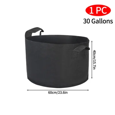 2-50 Gallons Plant Grow Bags Felt Potato Strawberry Planting Bag Garden Vegetable Seedling Bag Nursery Pot Gardening Accessories