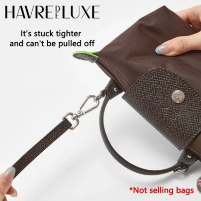 Cow Leather Replacement Crossbody Bag Strap Fit for Longchamp 2025 Mocha Moka mini shoulder strap without punching modification