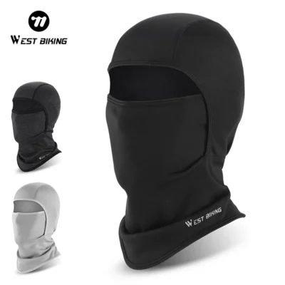 WEST BIKING Winter Children Ski Face Mask Cycling Balaclava Windproof Fleece Neck Warmer Scarf Helmet Liner Thermal Sports Gear