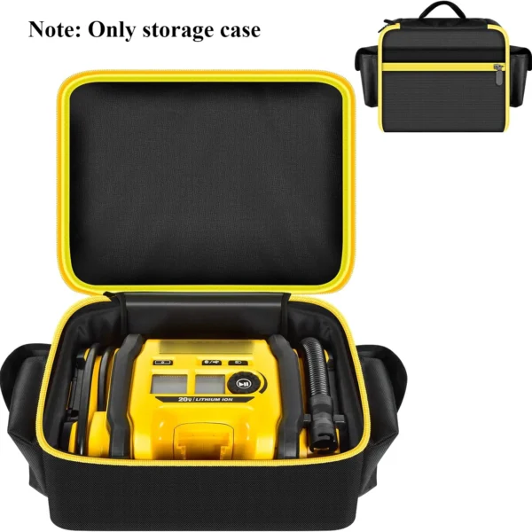 Air Compressor Bag Case Compatible with DEWALT 20V MAX Tire Inflator DCC020IB, Cordless Tools Storage Organizer with Pocket
