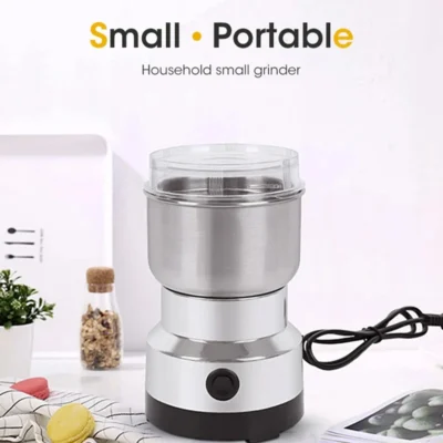 Mini Electric Grinder 300ml Ultrafine Pulverizer for Baby Food Coffee Spice Pepper Grain Mill with 2/4 Blades Household Use