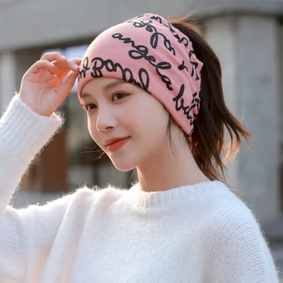 Fashion Double Head Cap Bib Twist Cap Multi-Functional Printed Scarf Cover Cap Neck Cap Face Mask Headscarf Cap C081