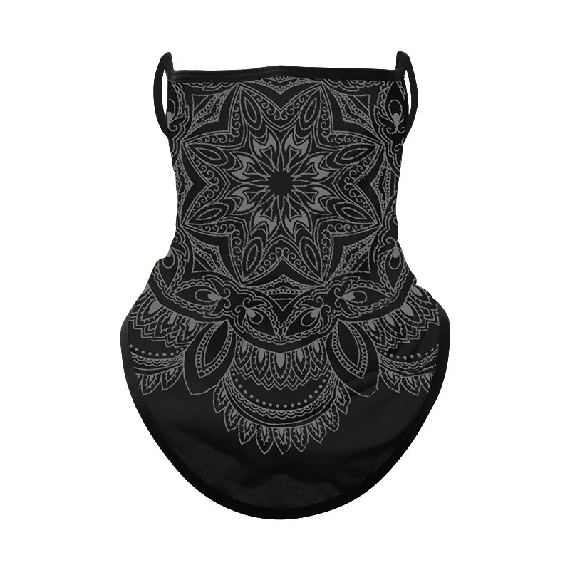 Motorcycle Face mask Breathable Scarf Multifunctional Half Face Mask Snowboard Neck Triangle Scarf Hats