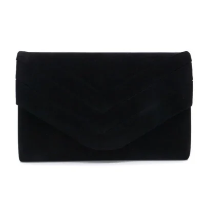 2024 Women Envelope Dinner Bag Single Shoulder Bag Crossbody Bag Velvet Handheld Bag Long Wallet Clutches for Party Wedding ﻿
