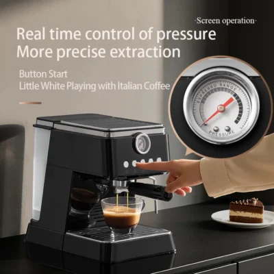 Profession Coffee Maker 20Bar Automatic Espresso Machine with Milk Frother - One Touch for Latte/Cappuccino/Americano
