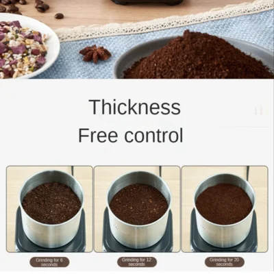 220V Mini Electric Coffee Grinder Cafe Grass Nuts Herbs Grains Pepper Tobacco Spice Multifunction Grinding Machine 200W Grinders