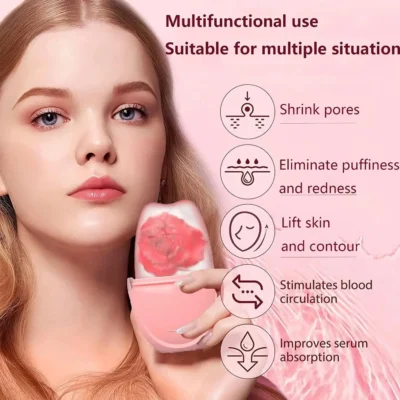 Ice Roller for Face and Eye Facial Beauty Ice Roller Skin Care Tools Ice Facial Cube Gua Sha Beauty SPA SkinCare Face Massager