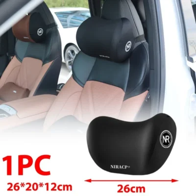 Auto Memory Foam Seat Cushion Set Headrest & Lumbar Pillow Support for Driving Comfort Car Back Neck Cushion Accessories