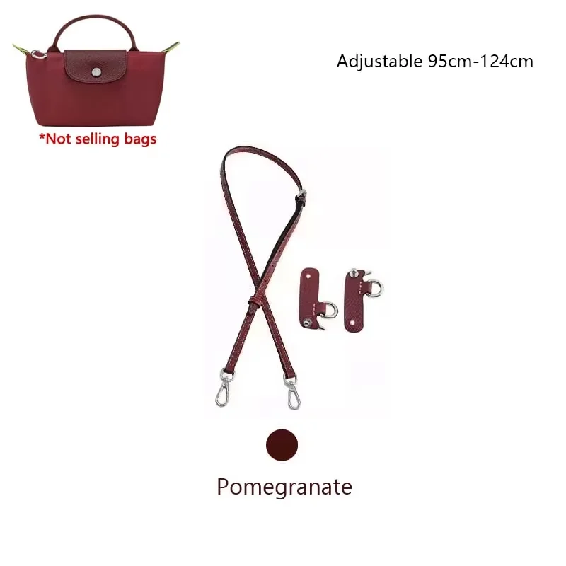 Cow Leather Replacement Crossbody Bag Strap Fit for Longchamp 2025 Mocha Moka mini shoulder strap without punching modification