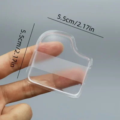 Transparent Silicone Makeup Sponge Non Absorbent Reusable for Foundation Concealer Blush Cream Easy Clean Makeup Beauty Tool