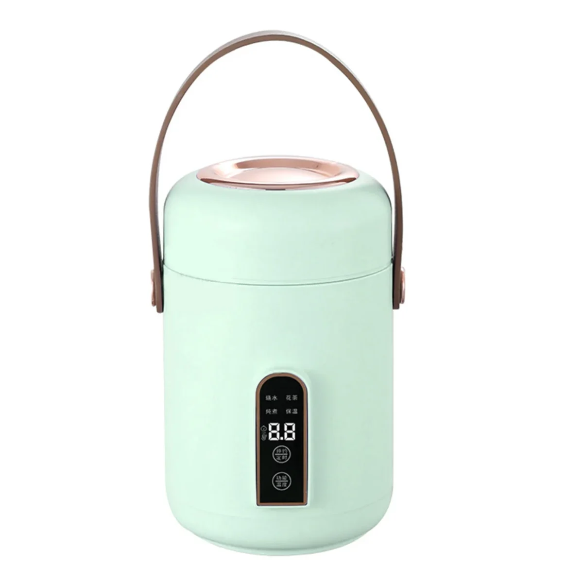 Electric Stewpot Mini Rice Cooker Efficient Heating Insulated Portable Multifunction Soup Porridge Stewpot for Home  Dorm